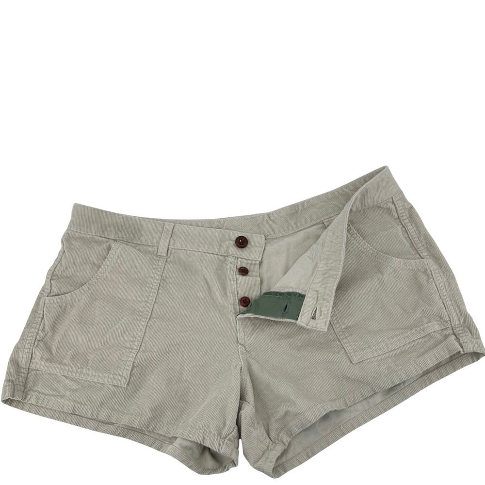 Birdwell Beach Britches Corduroy Shorts Women 16 Retro Coastal Surf Beachy Y2K